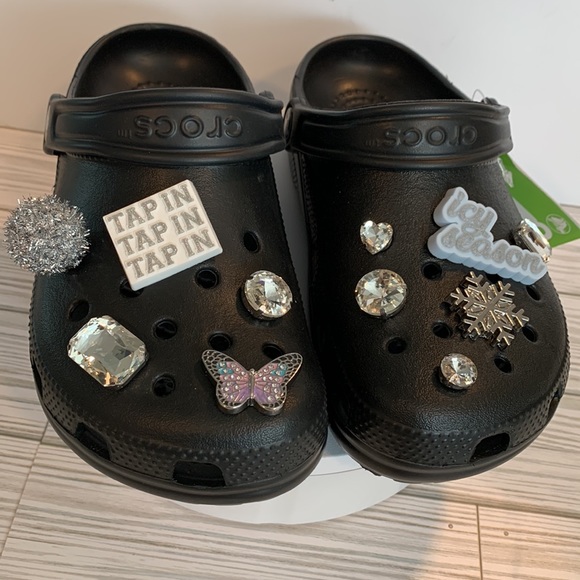 CROCS SAWEETIE ICY GIRL Sz 6 custom by Abigal. Authentic Crocs - Picture 5 of 12